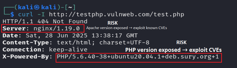 Step 1 Use curl to View Raw HTTP Headers